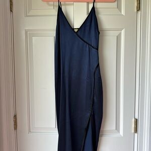 Fleur du Mal Midnight Blue Midi Dress
